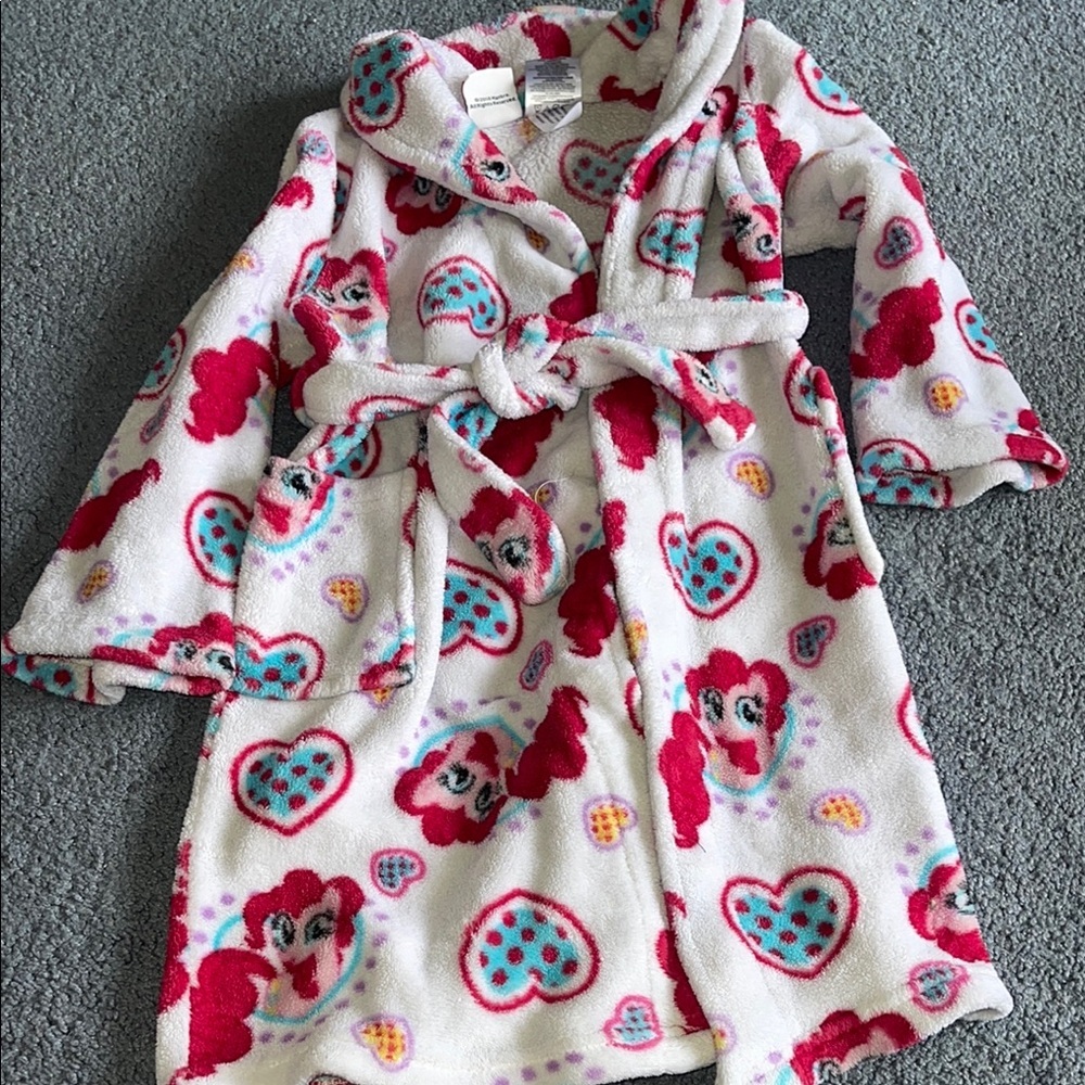 My Little Pony Pink and White Kids Robe